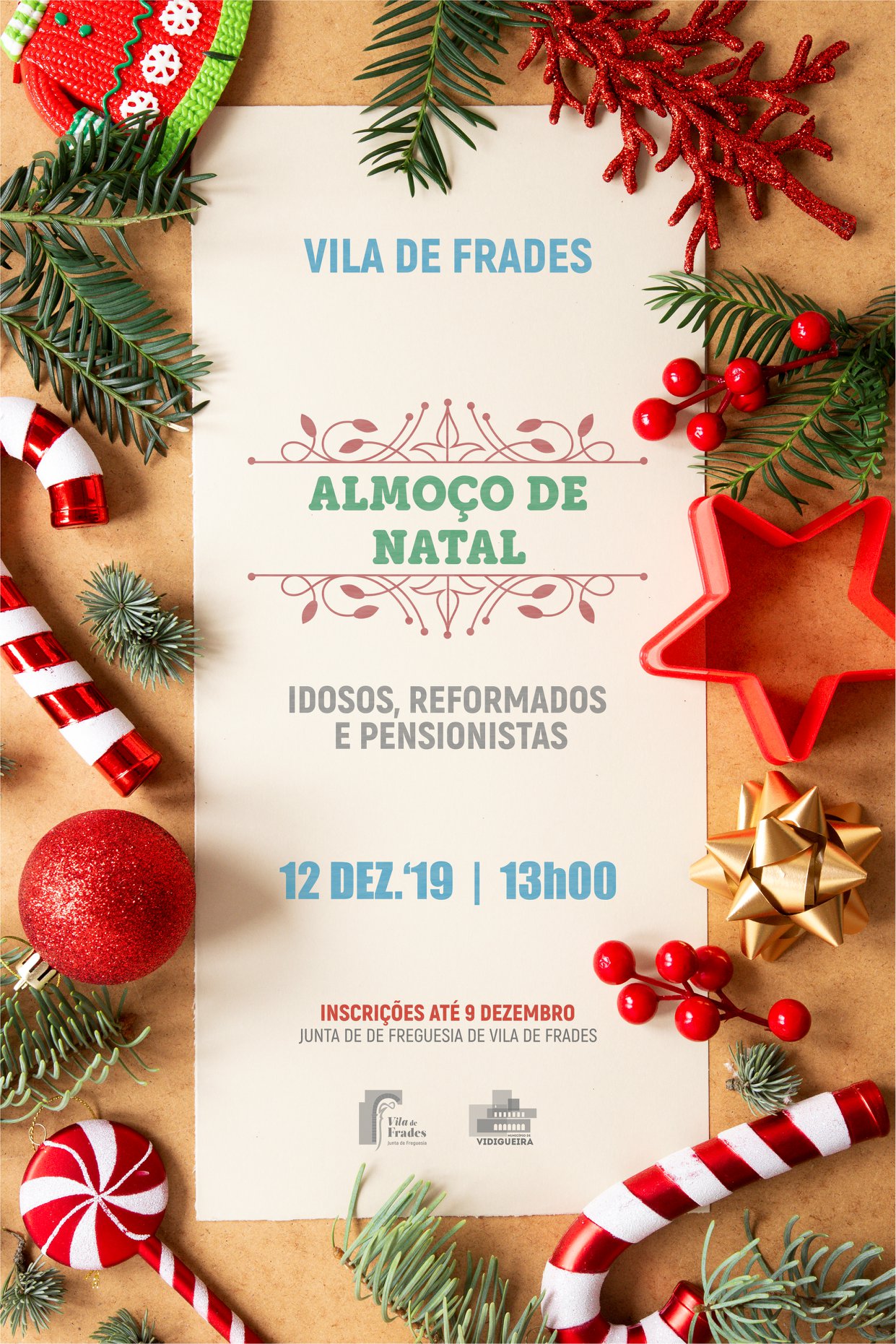 Almoço de Natal - Idosos, Reformados e Pensionistas Almoço de Natal - Idosos, Reformados e Pensionistas