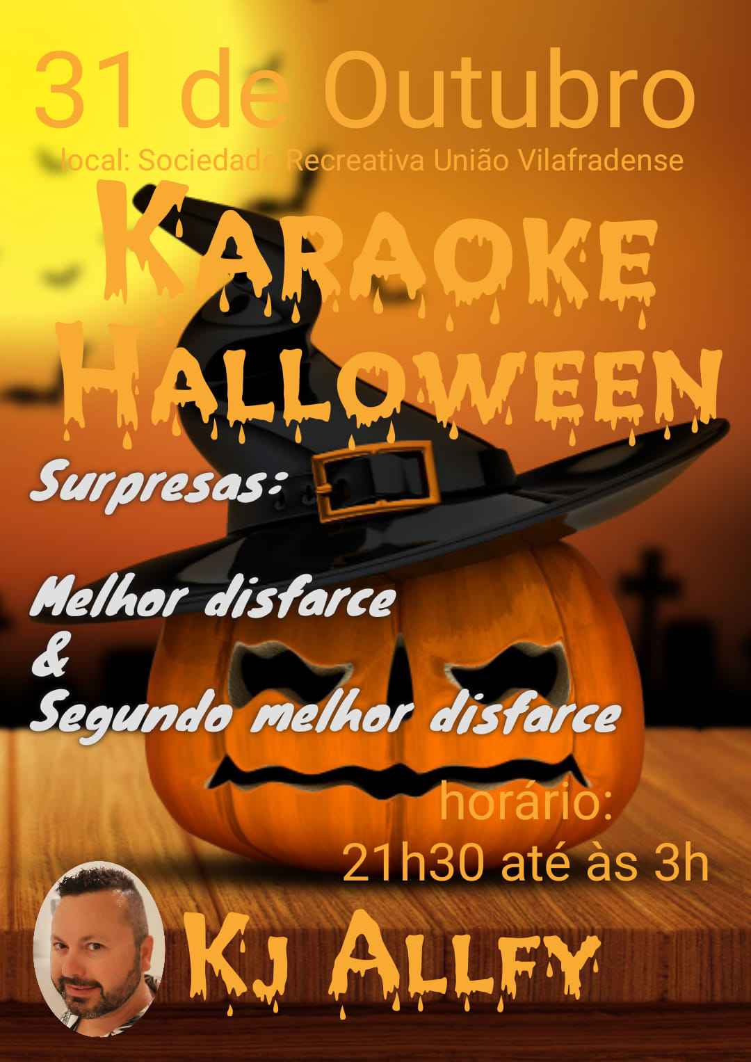 Apoio à Divulgação: Karaoke de Halloween Apoio à Divulgação: Karaoke de Halloween
