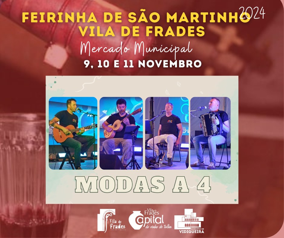 Feirinha de São Martinho 2024: Trio Alvoroço e Modas a 4 Feirinha de São Martinho 2024: Trio Alvoroço e Modas a 4
