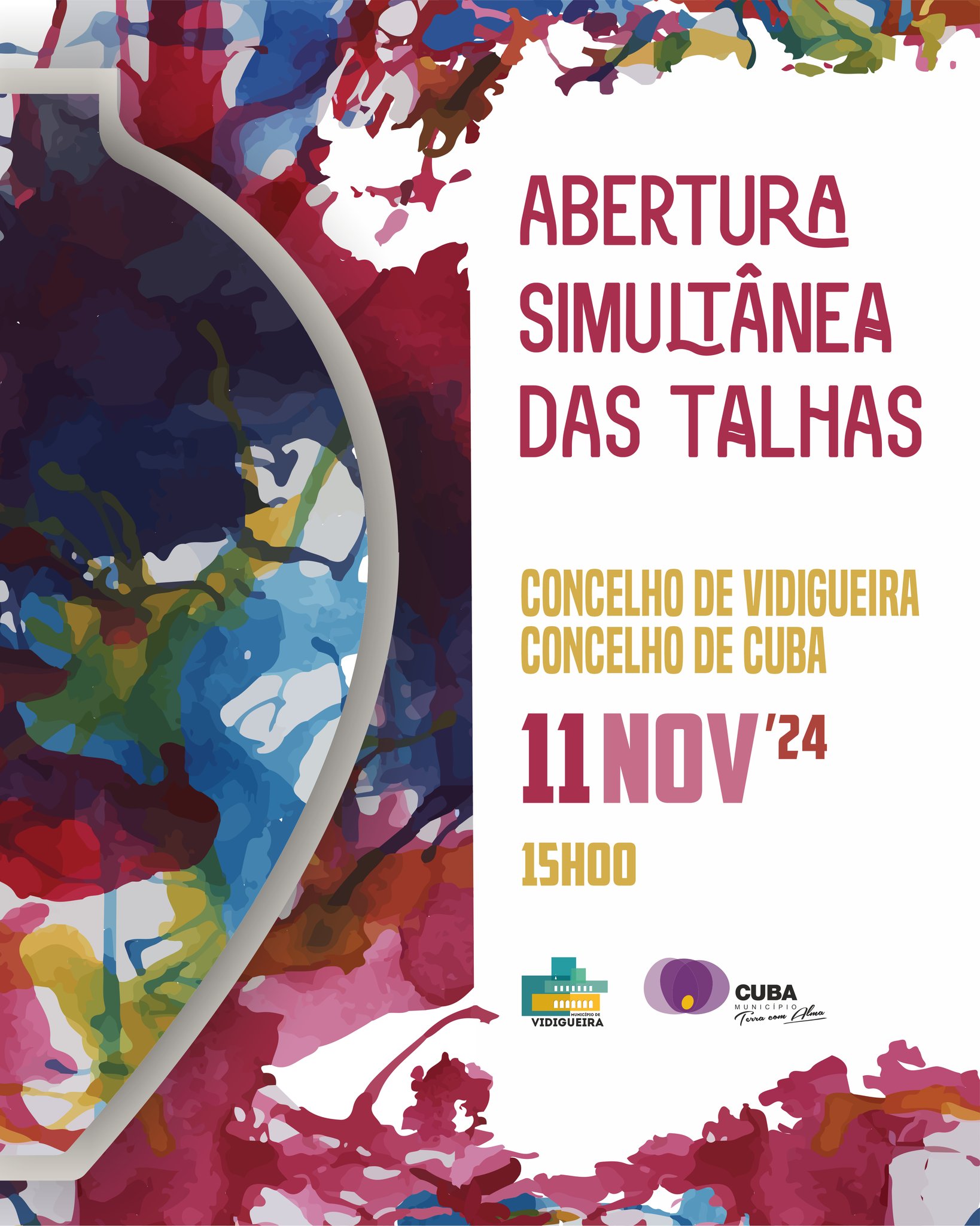 Abertura Simultânea das Talhas: Vidigueira e Cuba Abertura Simultânea das Talhas: Vidigueira e Cuba