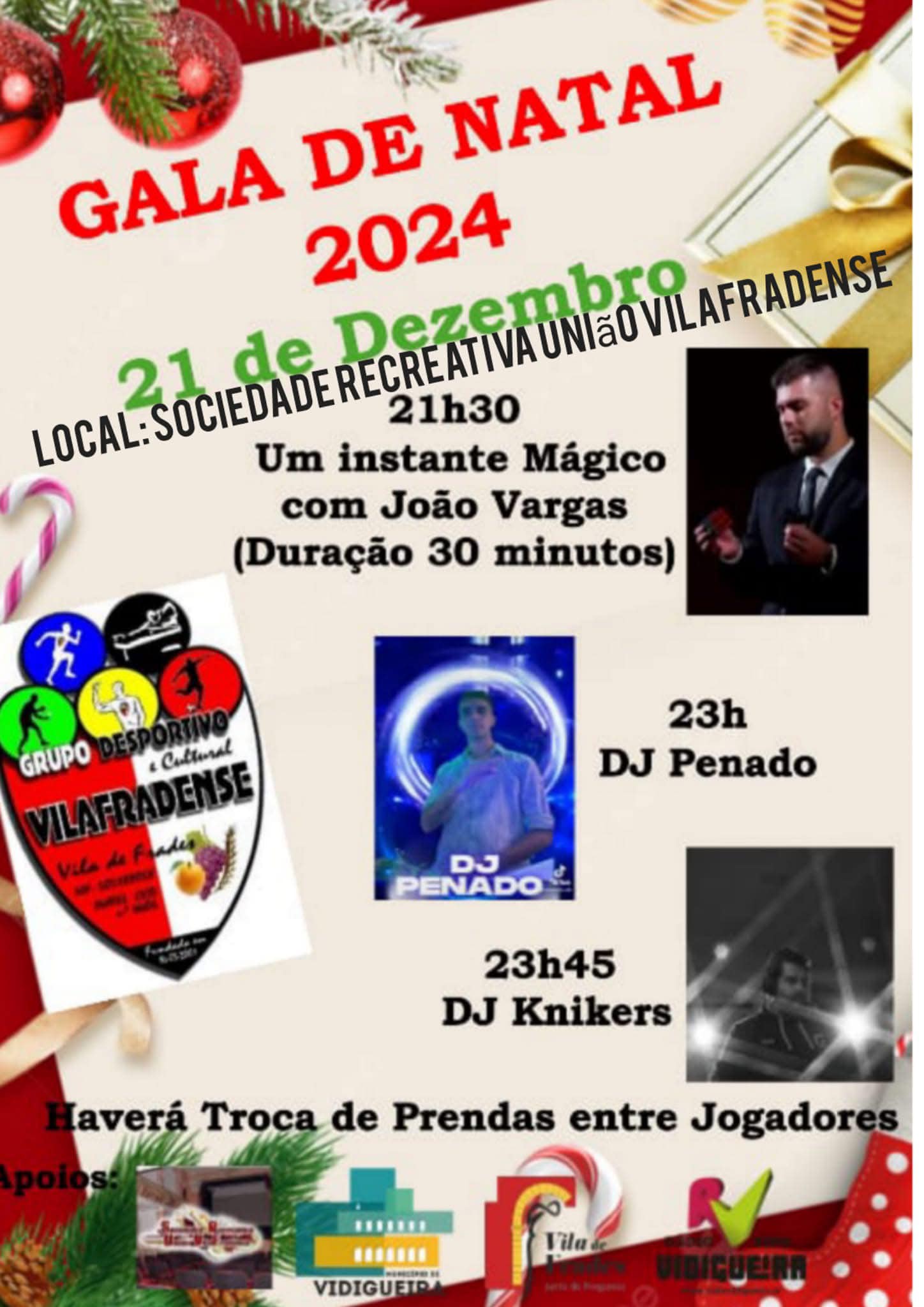 Gala de Natal: Grupo Desportivo Vilafradense Gala de Natal: Grupo Desportivo Vilafradense