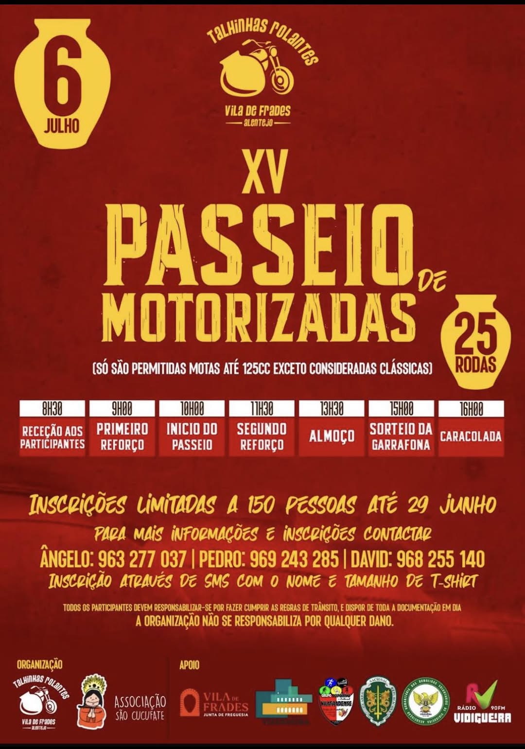 XV Passeio de Motorizadas XV Passeio de Motorizadas