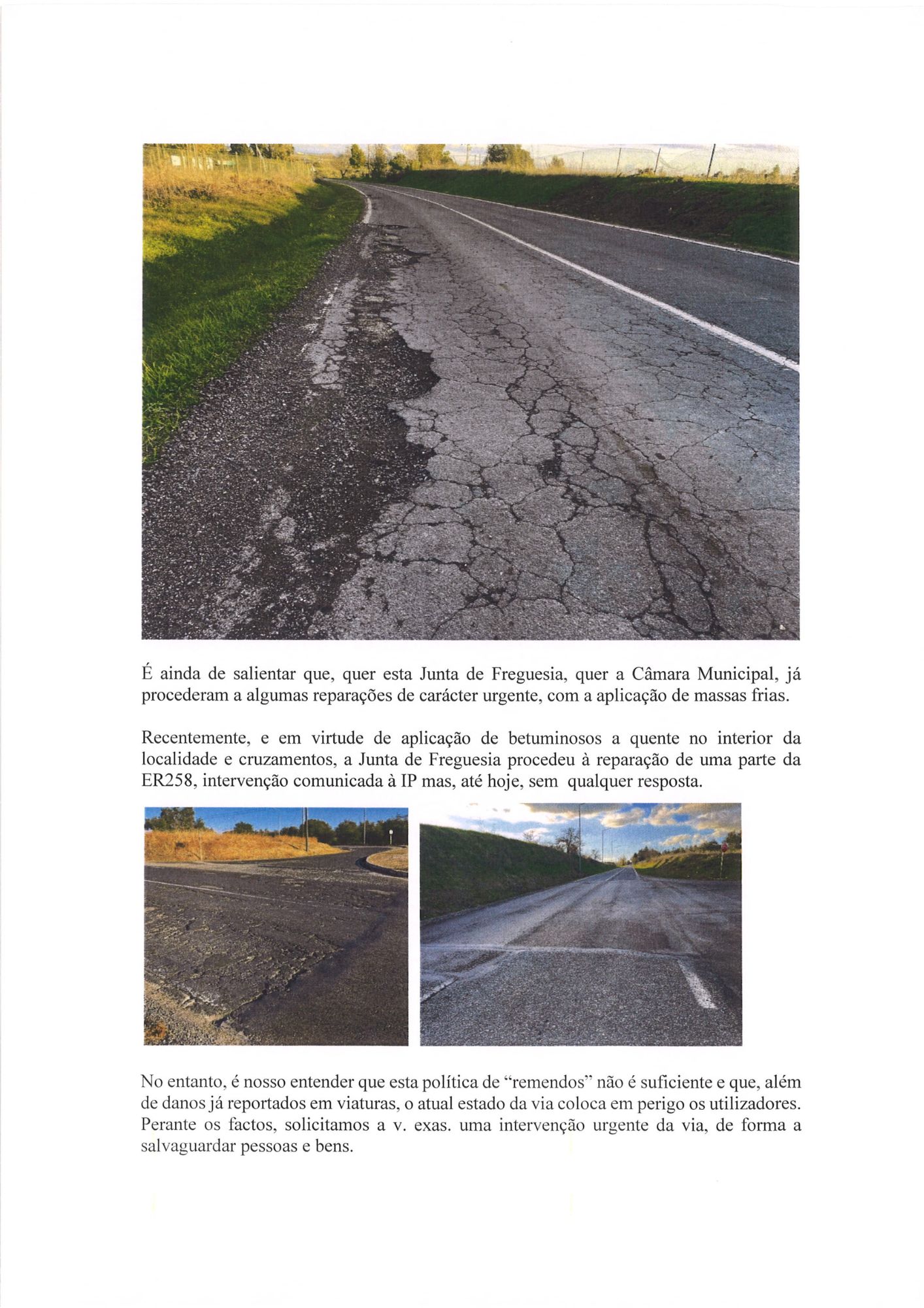 Ofício para a Infra-estruturas de Portugal