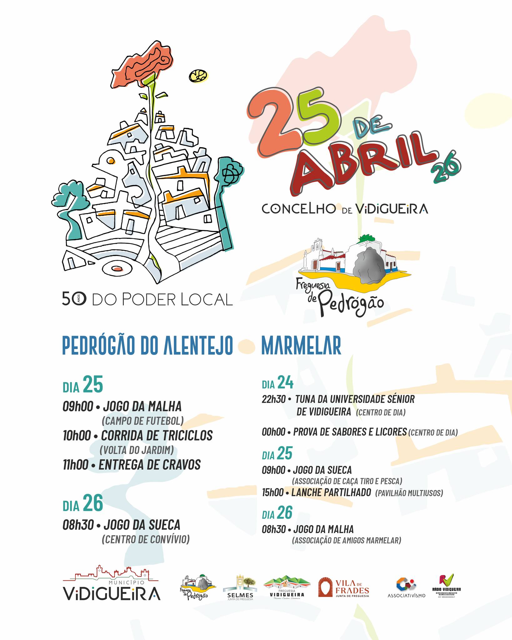 Comemorações do 25 de Abril: Município de Vidigueira