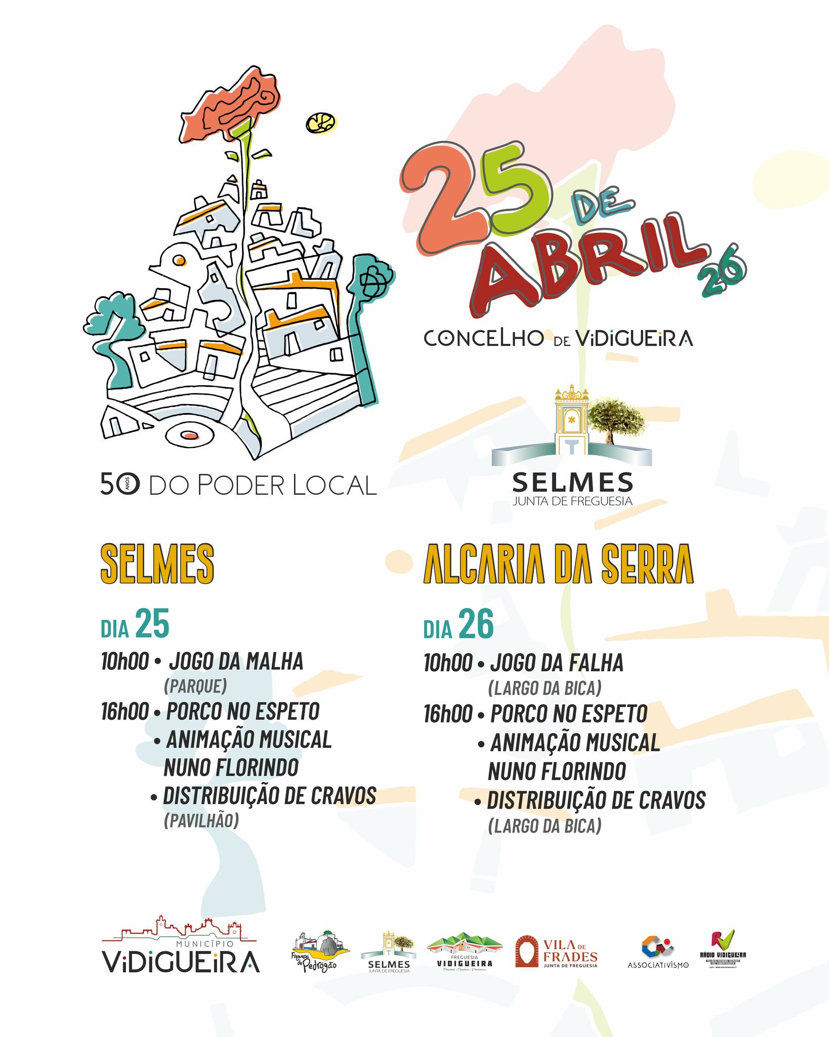 Comemorações do 25 de Abril: Município de Vidigueira