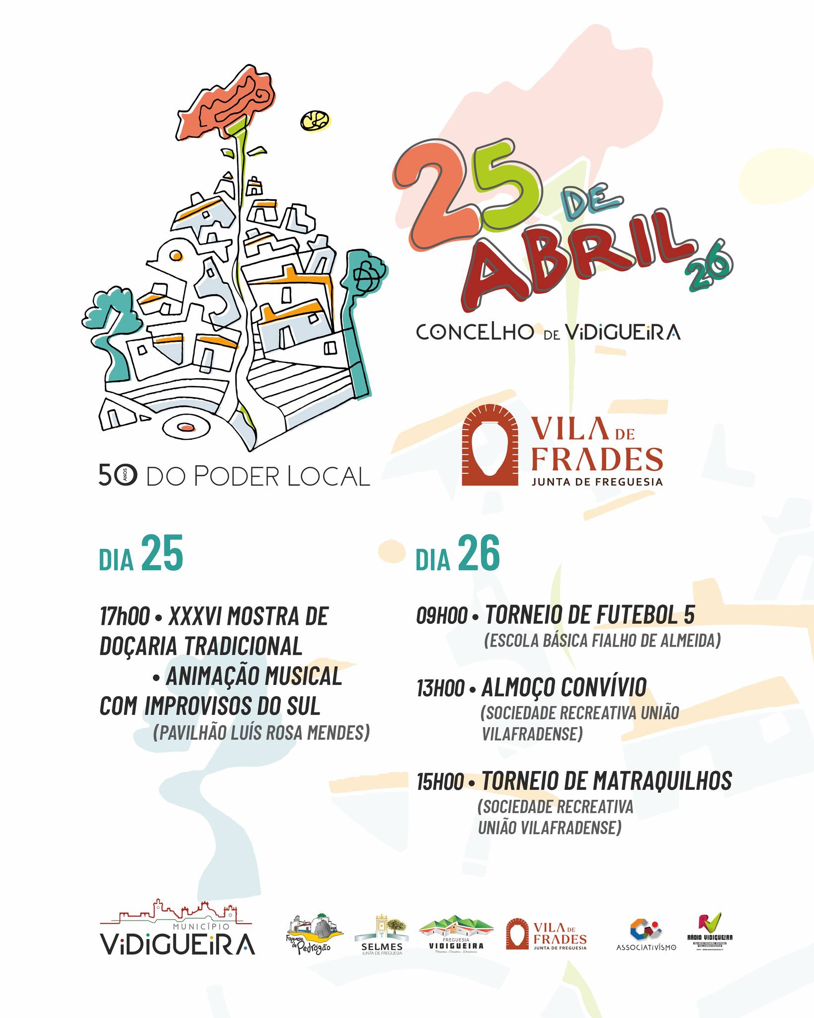 Comemorações do 25 de Abril: Município de Vidigueira