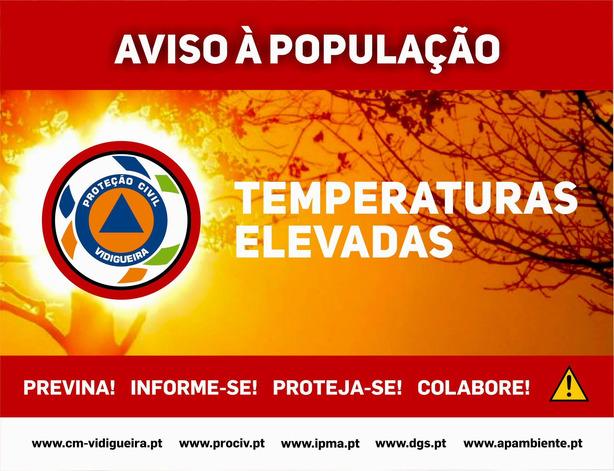 Aviso Vermelho para Tempo Quente