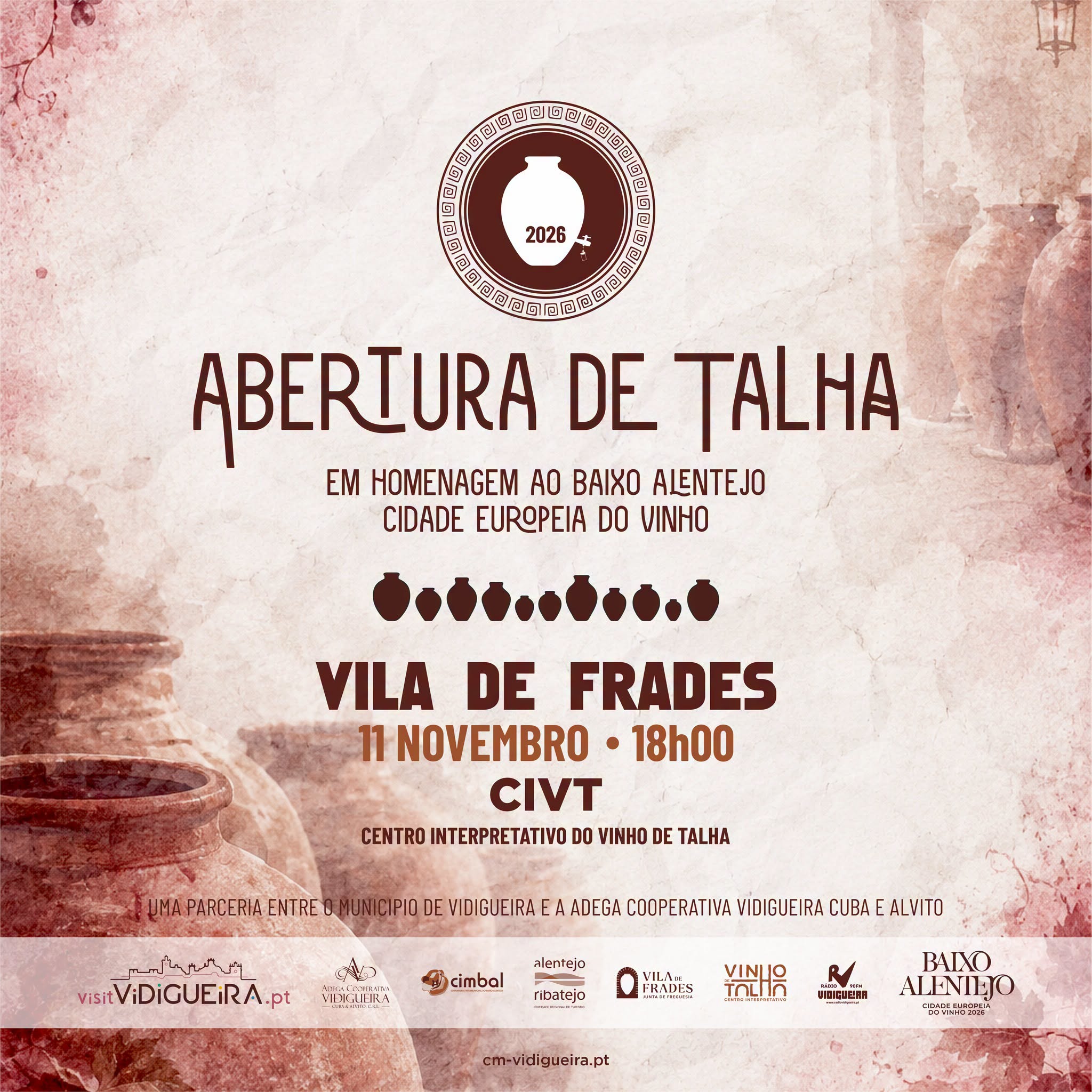 Abertura da Talha 2026